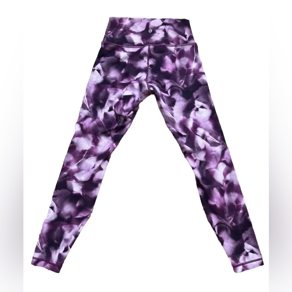 Lululemon Wunder Under Hi-Rise Sz 6 Blush Blossom Alpine Leggings